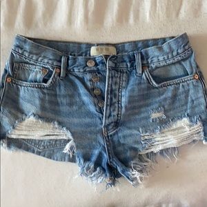 Free People Cut off Jean Shorts